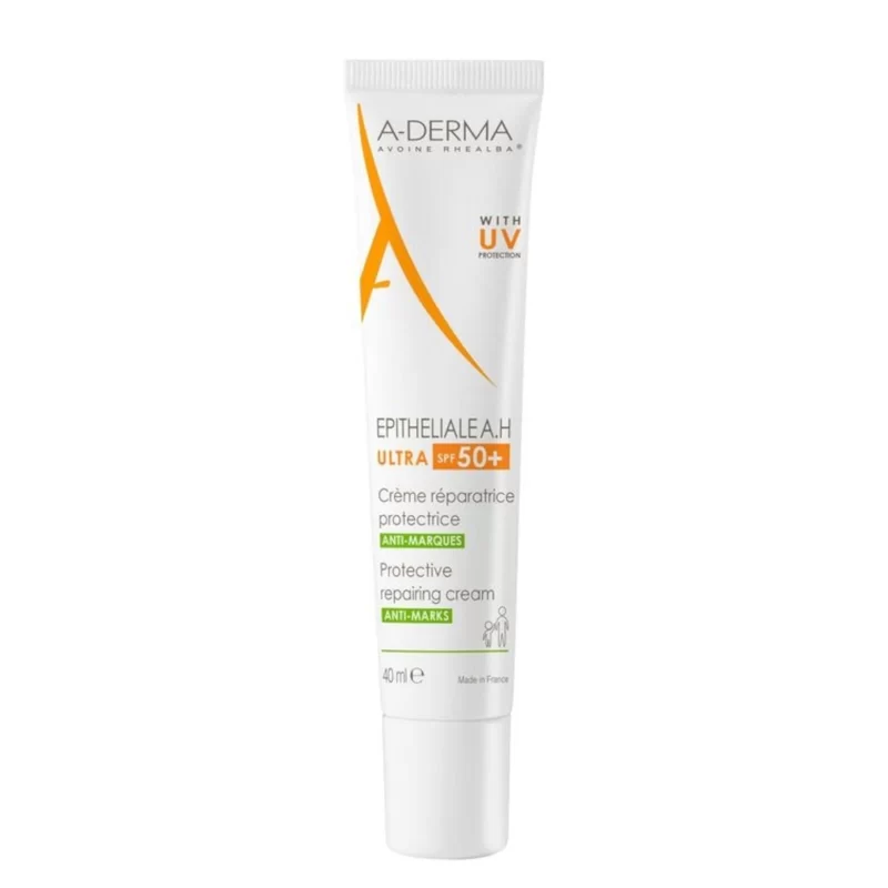 A derma epitheliale ah ultra spf50 repairing cream accelerates the healing process, while moisturizing and comforting. In this way irritated skin is left soft, smooth and soothed.
