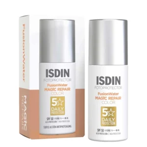 Isdin fotoultra age repair color spf50 is a triple-action care indicated for all skin types. It protects the skin from sun and pollution and repairs sun damage. At the same time, it reverses the visible signs of photoaging.  It protects your skin from the sun, repairs accumulated sun damage, and reverses the visible signs of photoaging.