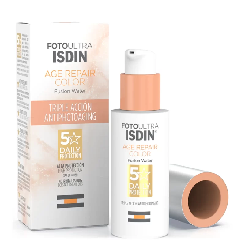 Isdin fotoultra age repair color spf50 tinted facial sunscreen 50ml