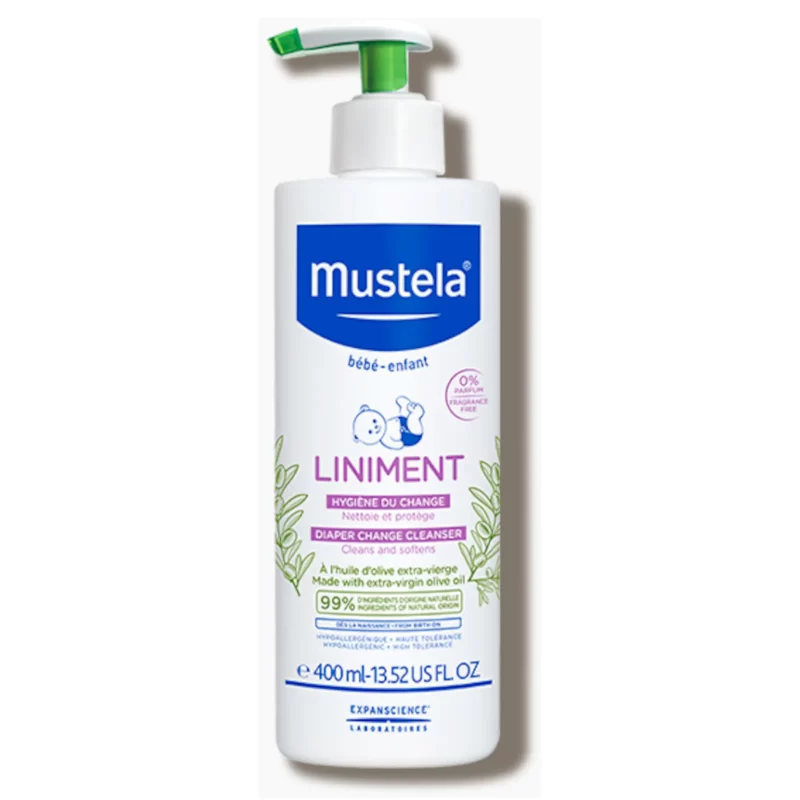 Mustela liniment 2-in-1 diaper change lotion 400ml