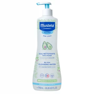 Mustela no-rinse face cleansing water for baby 750ml