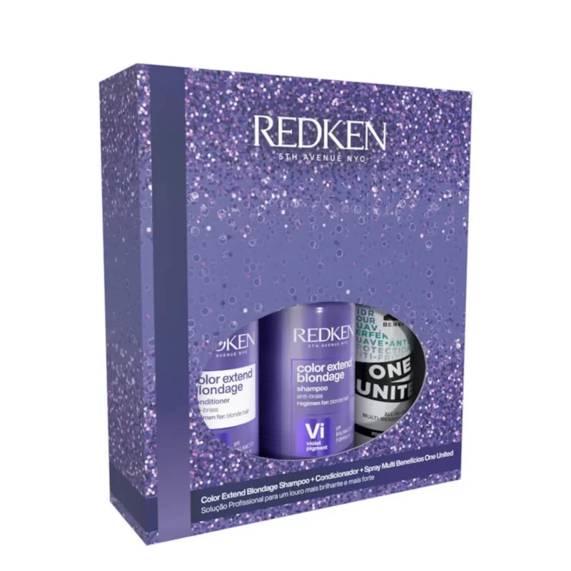 Redken color extend blondage purple hair set