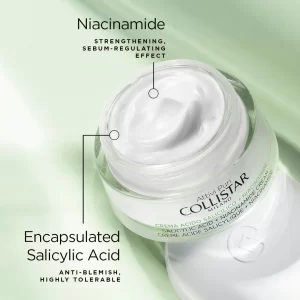 Collistar attivi puri salicylic acid + niacinamide cream anti-blemish oil control Ingredients