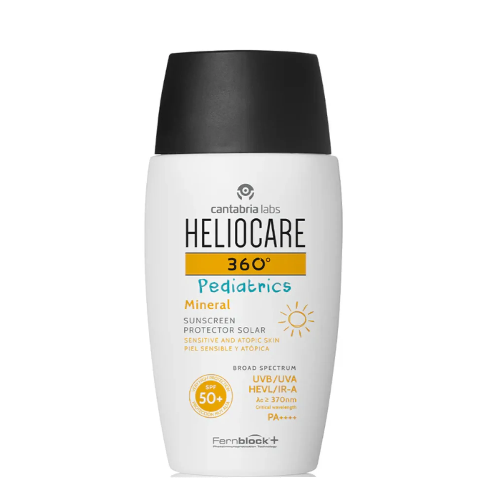 Lyskin-heliocare-360-pediatrics-mineral-spf50-50ml-1-6fl-oz Heliocare 360° Pediatrics Mineral SPF50+ is a next-generation mineral sunscreen designed specifically for babies and children from 6 months old, offering exceptional photoprotection with a gentle, non-irritating formula. With a lightweight, hydrating texture and broad-spectrum SPF50+ coverage, this pediatric sunscreen provides reliable defense against UVA, UVB, visible light (HEVL), and infrared-A (IR-A) rays — without leaving a white residue.