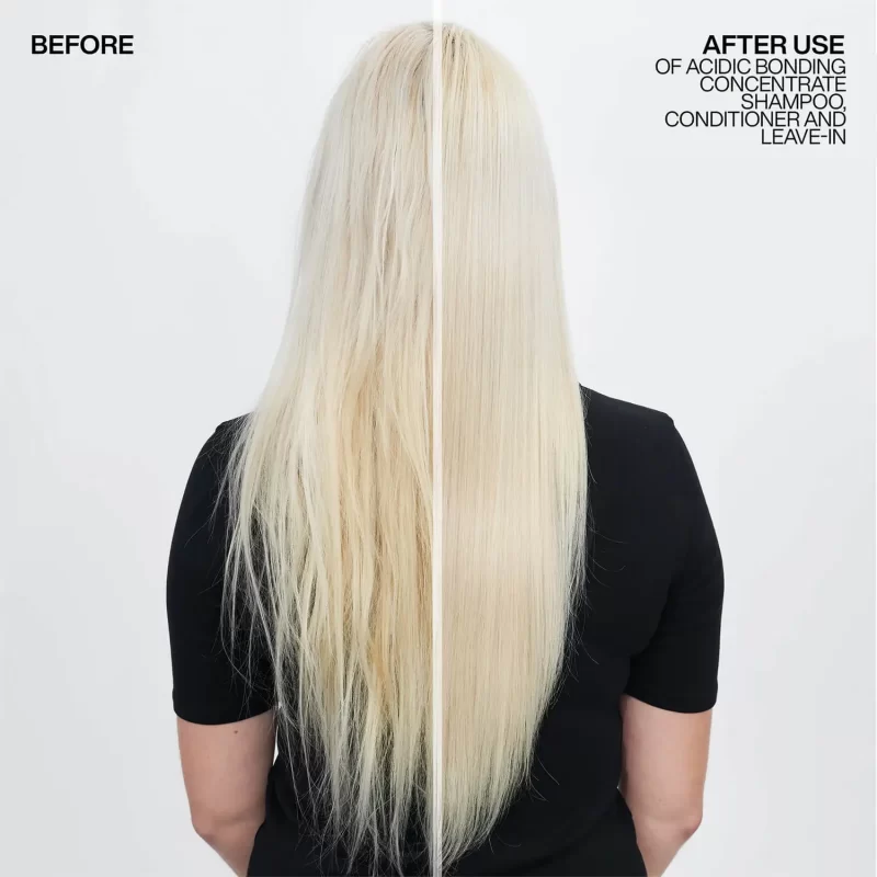 Redken acidic bonding concentrate shampoo before and after blond hair