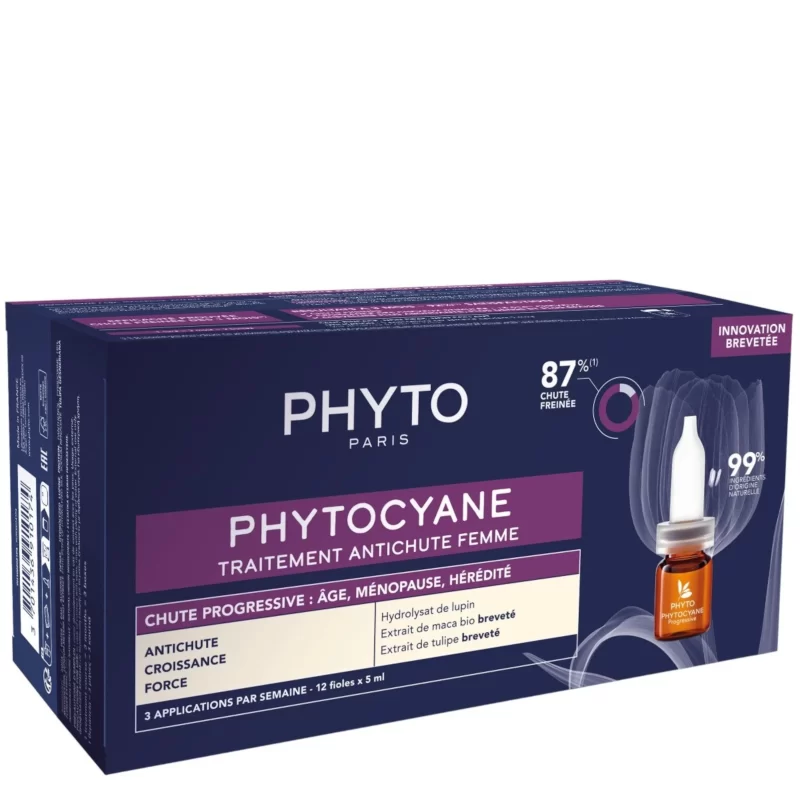 Phyto phytocyane gradual hair loss ampoules (aging, menopause, heredity) 12x5ml