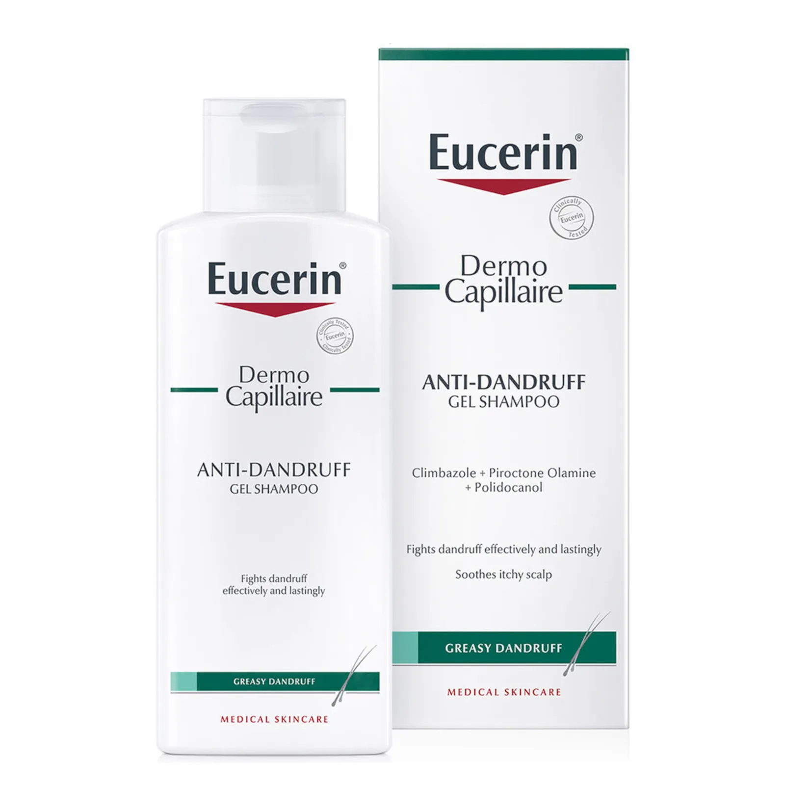 Erfaren person hænge Hensigt Eucerin dermocapillaire anti-dandruff gel shampoo 250ml 8.5fl.oz - Lyskin