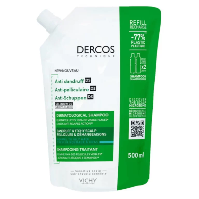 Vichy dercos anti-dandruff ds shampoo refill for oily hair 500ml 16.9fl.oz