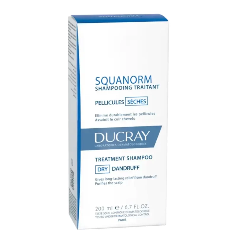 Ducray squanorm dry dandruff shampoo 200ml 6.8fl.oz