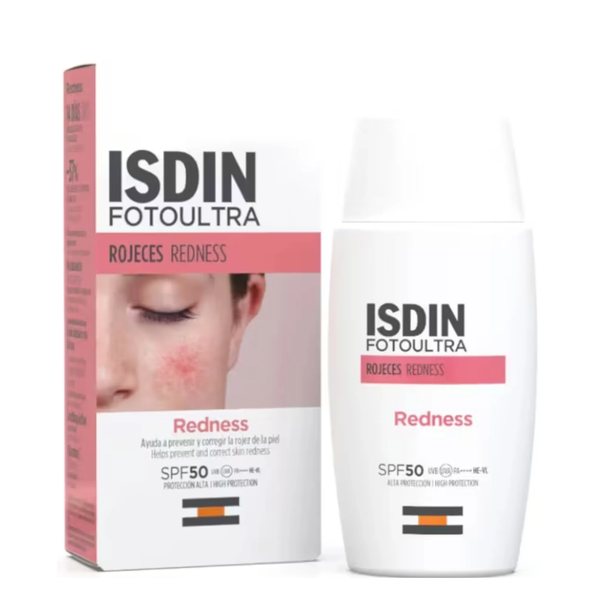 Lyskin-isdin-fotoultra-redness-spf50-helps-prevent-and-correct-skin-redness-50ml-1-69fl-oz-ISD00168_result Isdin fotoultra redness spf50 is a sunscreen developed to protect sensitive skin prone to redness from the harmful effects of solar radiation. Thus, it reduces the redness and irritations of reactive skin. Enriched in antioxidant actives and broad-spectrum sunscreens it reduces oxidative stress caused by sun radiation.