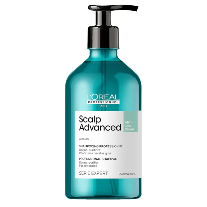 Loreal professionnel scalp advanced anti-oiliness dermo-purifier shampoo 500ml 16.9fl.oz