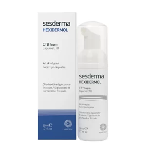 Sesderma espuma hexidermol ctb com clorexidina para todos os tipos de pele 50ml 1.7fl.oz
