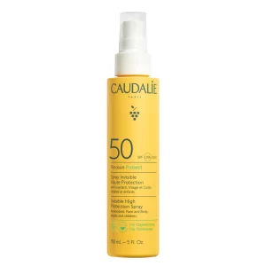Caudalie Vinosun Protect Unsichtbares Spray für Gesicht und Körper mit Lichtschutzfaktor 50, 150 ml