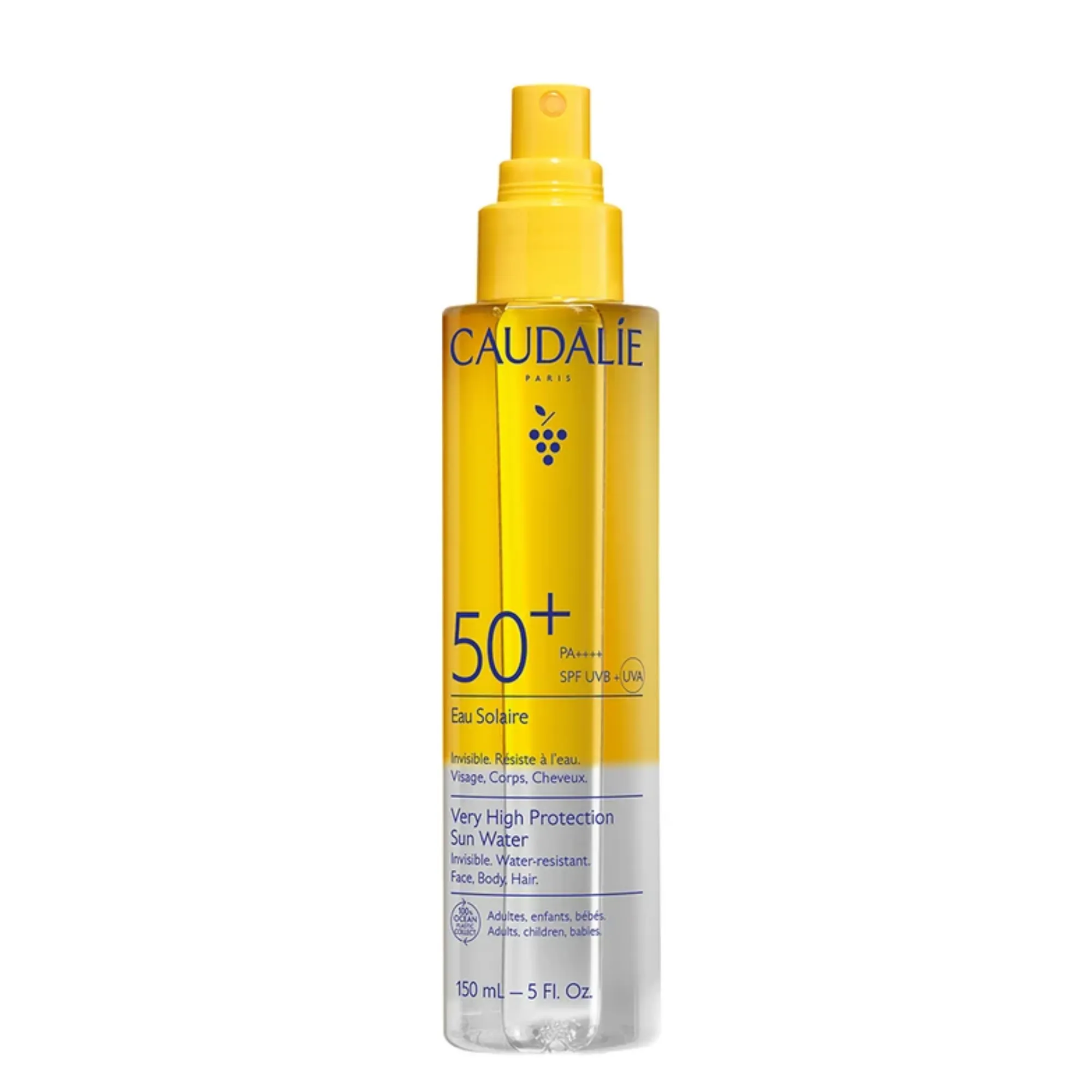 Lyskin-caudalie-vinosun-protect-spf50-sun-water-150ml-5fl-oz-CDL00161_resultado Protect your skin, face and hair from sun exposure with Caudalie Vinosun Protect Sun Water SPF50+, a high-protection sunscreen with an ultra-light, invisible texture. Combining SPF50+ and PA++++ protection with Caudalie’s exclusive CollagenSkinProtect™ technology, this bi-phase formula helps protect the skin against UVA and UVB rays while supporting its natural antioxidant defences.