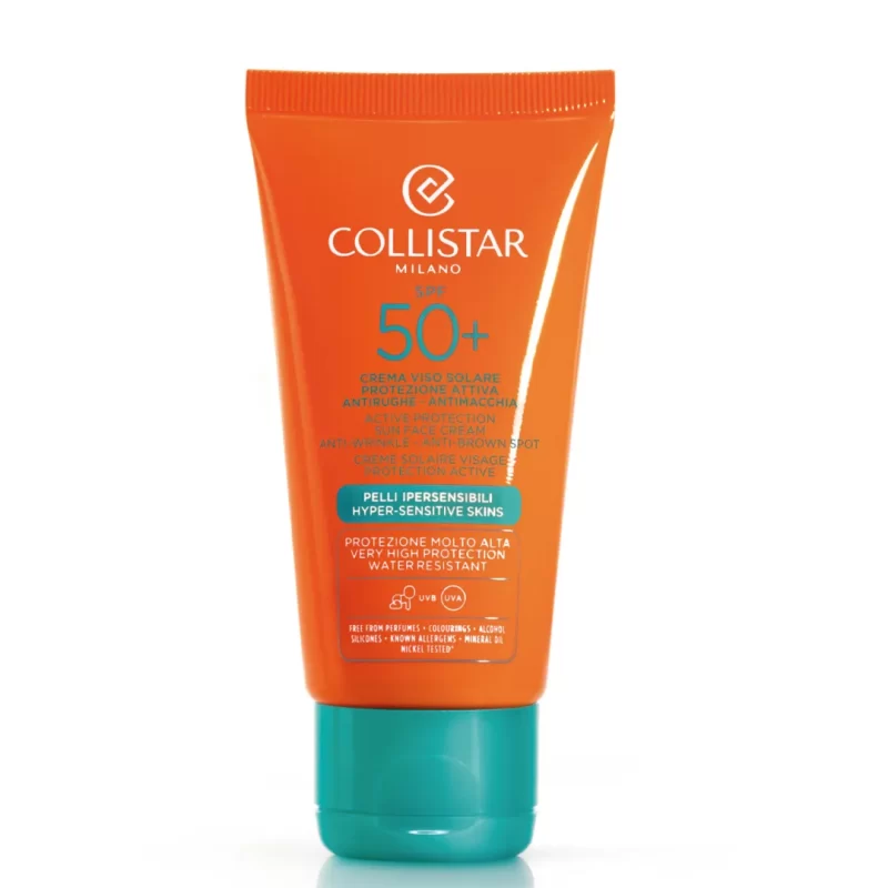 Collistar active protection spf50 face sun cream 50ml