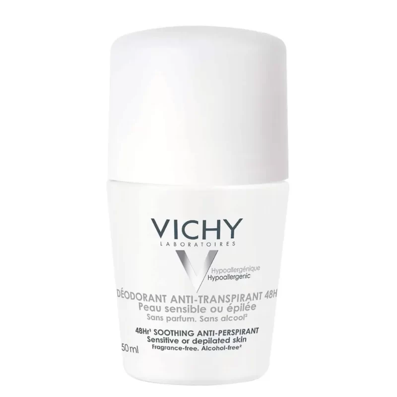 Vichy deodorant 48h anti-perpirant roll-on for sensitive or depilated skin 50ml