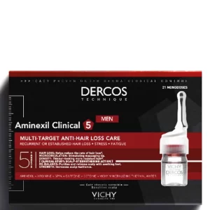 Vichy dercos aminexil clinical 5 for men anti-hair loss 21 ampoules