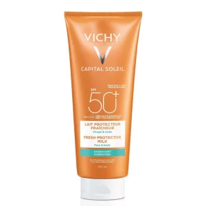 Vichy ideal soleil spf50 loção protetor solar rosto e corpo 300ml