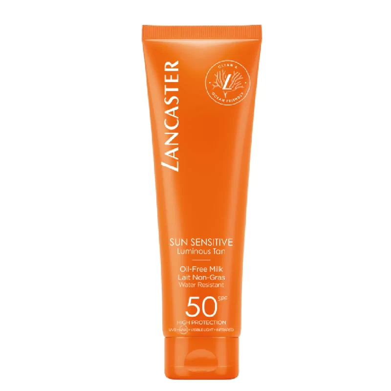 Lancaster sun sensitive spf50 body milk oil-free sensitive skin 150ml
