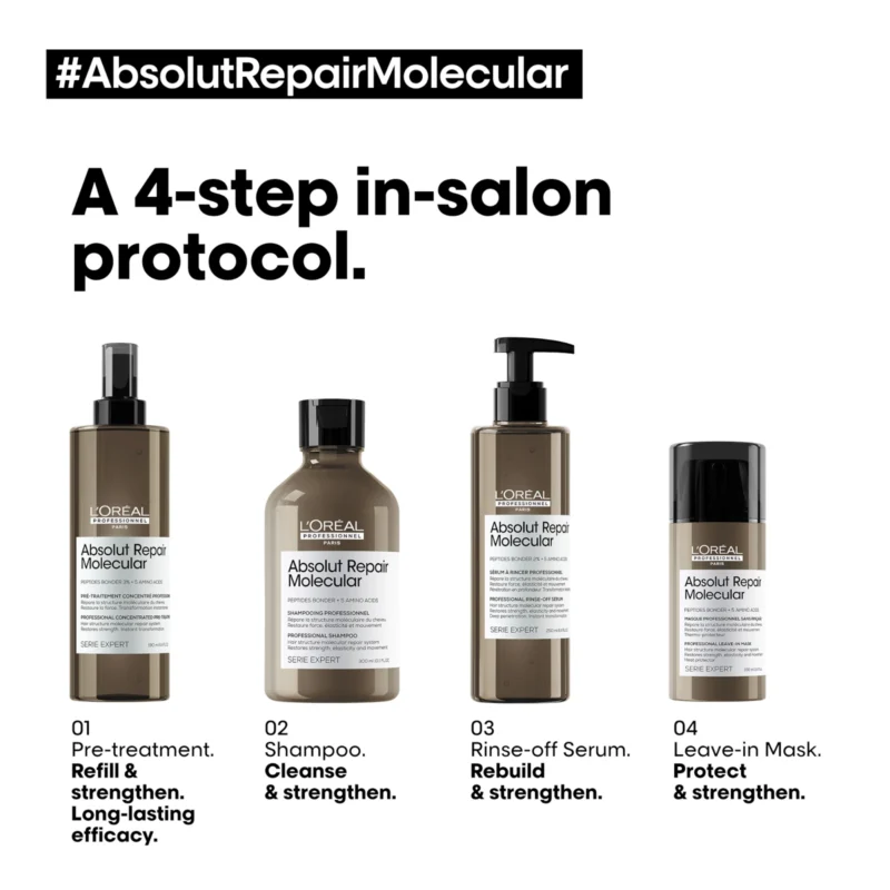 Loreal Professionnel Absolut Repair Molecular Pre-Treatment 190ml 6.4fl.oz - How to use