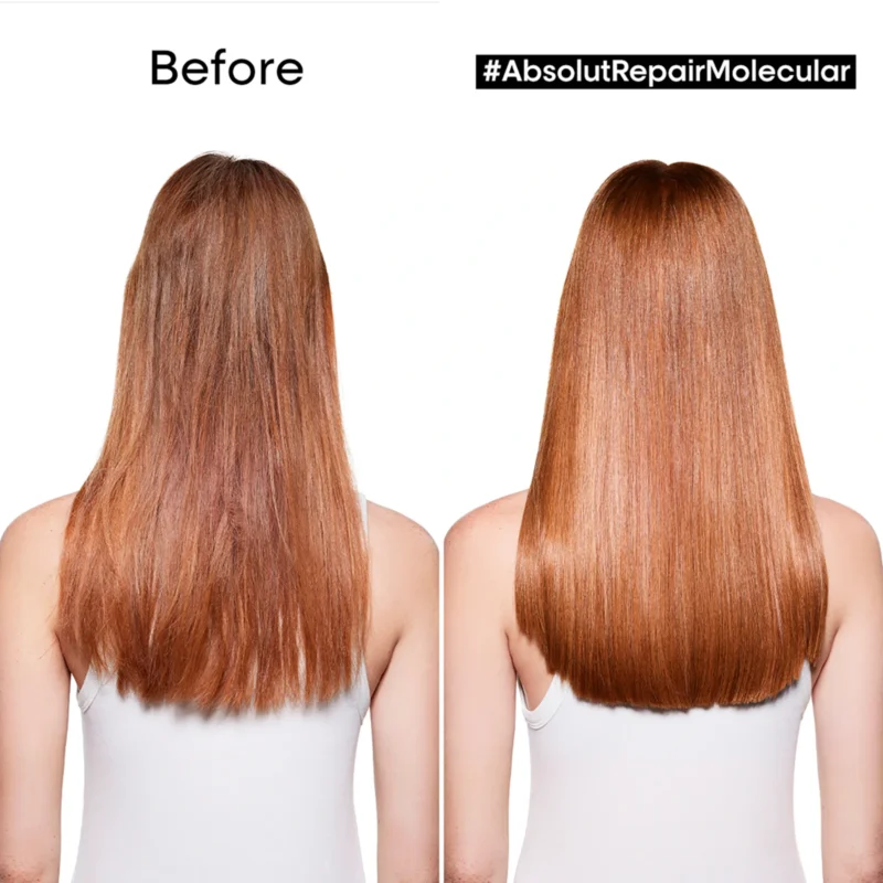 Loreal Professionnel Absolut Repair Molecular Rinse-Off Serum 250ml 8.4fl.oz - Before and After