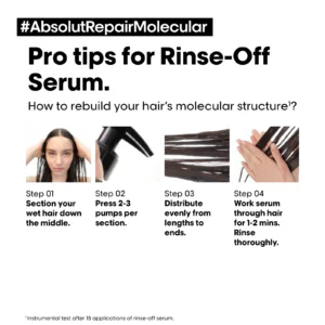 Loreal Professionnel Absolut Repair Molecular Rinse-Off Serum 250ml 8.4fl.oz - How to use?