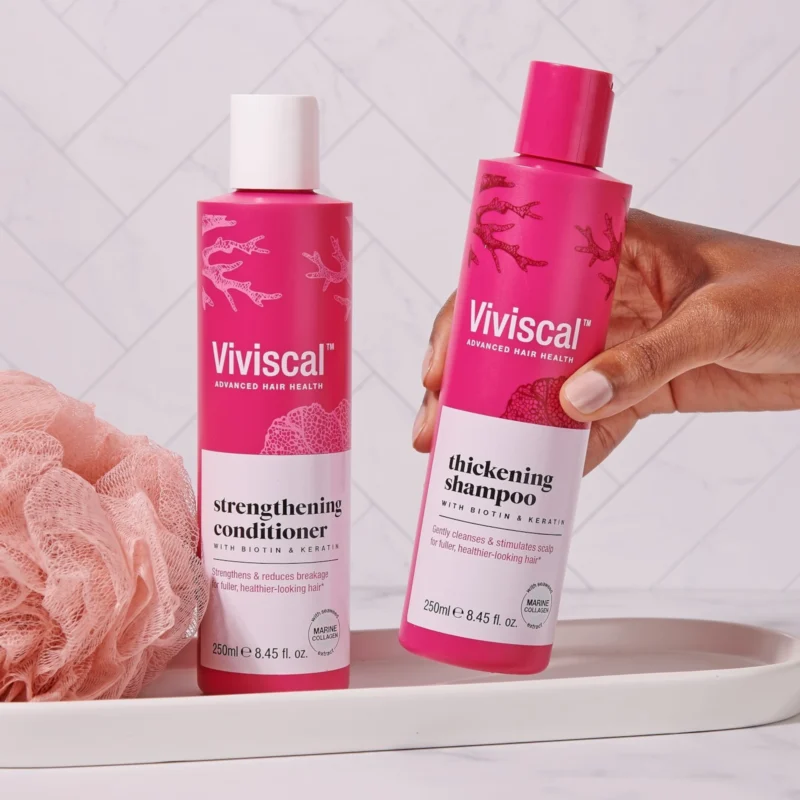 Viviscal Thickening Shampoo with Biotin and Keratin 250ml 8.45fl.oz - Duo Shampoo and Conditioner