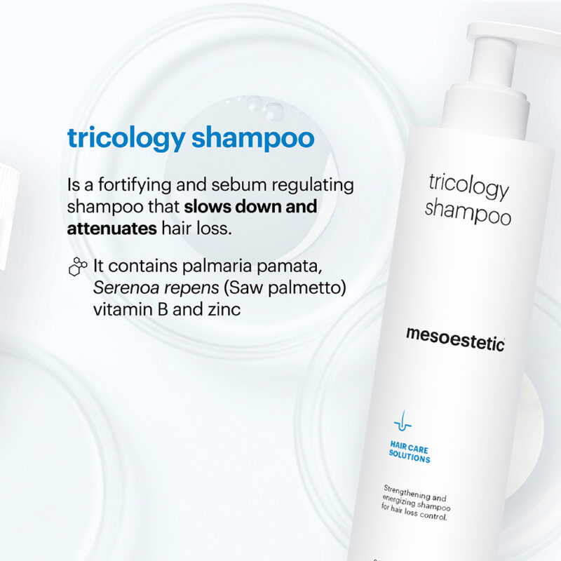 Mesoestetic Tricology Shampoo Strengthening and Energizing for Hair Loss Control 225ml 7.6fl.oz