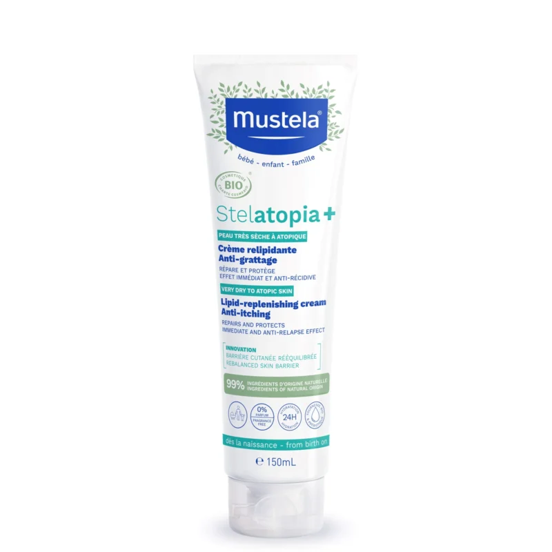 Mustela Stelatopia+ Lipid-Replenishing Cream for Extremely Dry and Atopic-Prone Skin 150ml