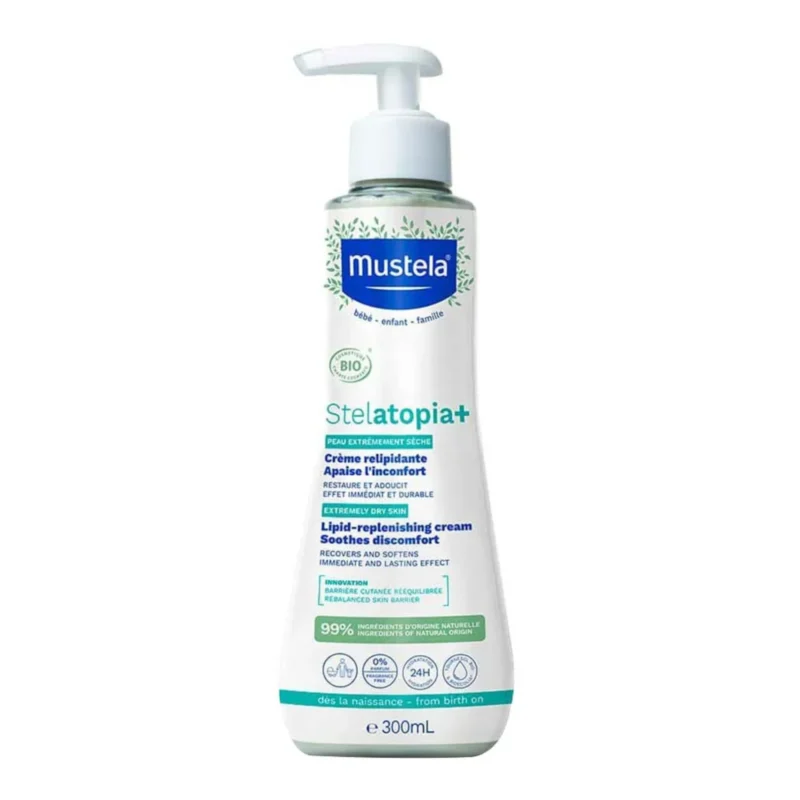 Mustela Stelatopia+ Lipid-Replenishing Cream for Extremely Dry and Atopic-Prone Skin 300ml