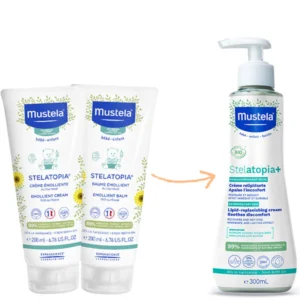 Mustela Stelatopia+ Lipid-Replenishing Cream for Extremely Dry and Atopic-Prone Skin 300ml