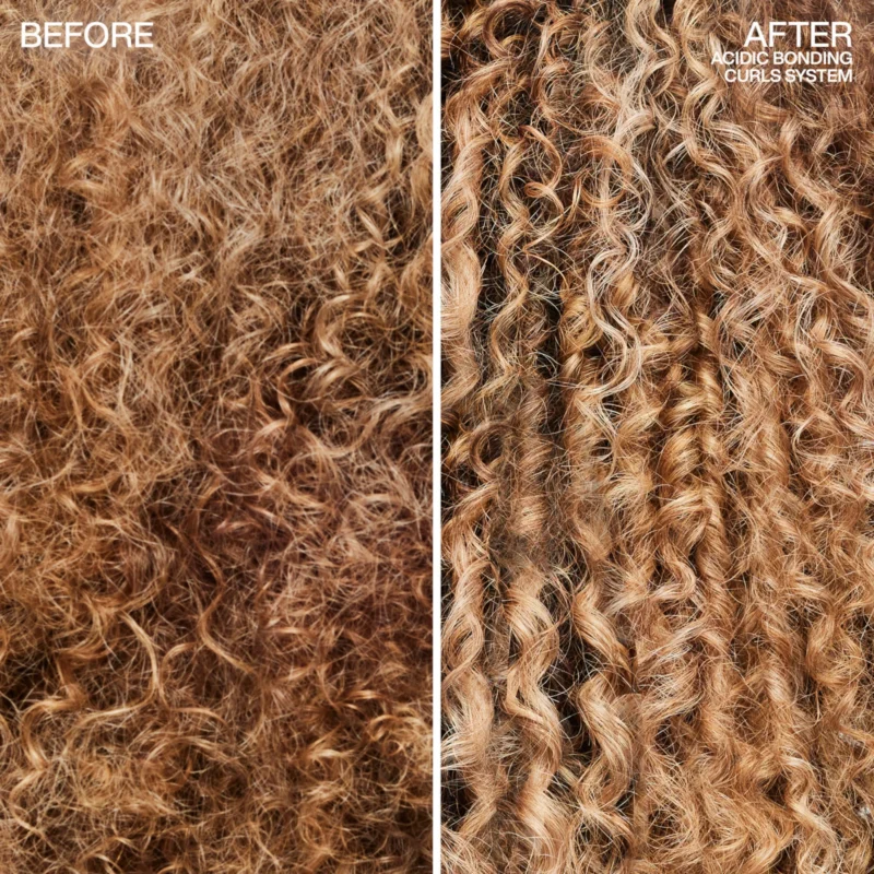 Redken Acidic Bonding Curls Silicone-Free Conditioner 300ml 10.1fl.oz - Before and After