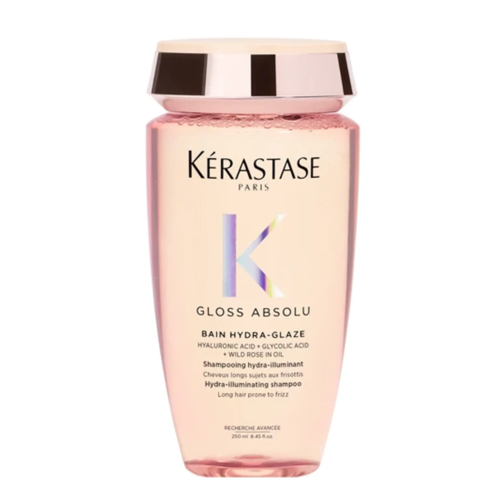 Lyskin-kerastase-gloss-absolu-bain-hydra-glaze-shampoo-250ml-8-45fl-oz Enter the world of radiant, glossy hair with Kérastase Gloss Absolu Bain Hydra-Glaze Shampoo, the ultimate solution for long hair prone to frizz. This hydra-illuminating shampoo is expertly formulated to cleanse, hydrate, and enhance hair's shine, giving you smooth, bouncy, and frizz-free locks for up to four days.*