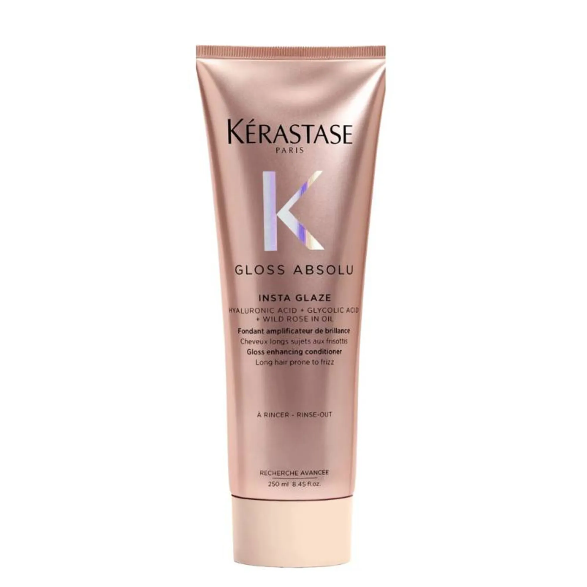 Lyskin-kerastase-gloss-absolu-insta-glaze-conditioner-250ml-8-45fl-oz Step into the world of radiant shine with Kérastase Gloss Absolu Insta Glaze Conditioner, a luxurious gloss-enhancing conditioner designed for long hair prone to frizz. Infused with advanced active ingredients like Hyaluronic Acid, Glycolic Acid, and Wild Rose in Oil, this conditioner offers dreamy, bouncy, and glossy hair with long-lasting frizz control.