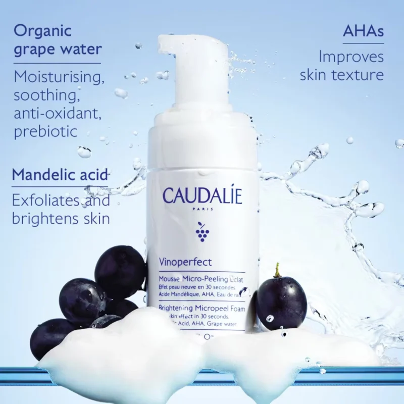Caudalie Vinoperfect Brightening Micropeel Foam 100ml 3.3fl.oz - Main Ingredients