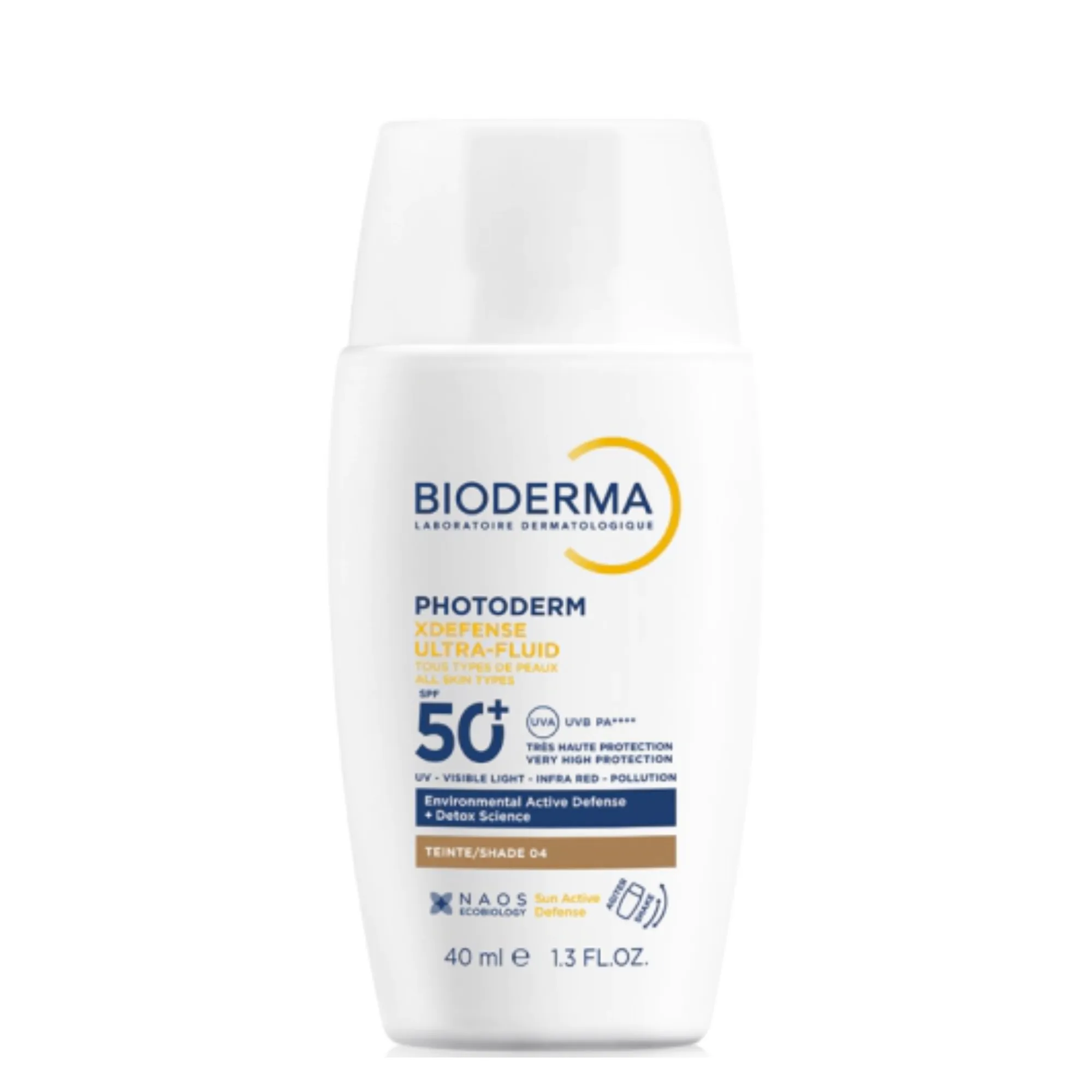 Lyskin-bioderma-photoderm-xdefense-ultra-fluid-spf50-40ml-1-3fl-oz-2_result Bioderma Photoderm XDefense Ultra Fluid SPF50+ is an advanced daily sunscreen that delivers very high broad-spectrum protection while helping defend the skin against modern environmental aggressors such as pollution, visible light, infrared radiation, and UV rays. Designed for all skin types, this ultra-fluid sunscreen combines high-performance photoprotection with detoxifying skincare technology for comprehensive urban skin defense. Unlike traditional sunscreens that focus mainly on UV protection, this innovative formula goes further by supporting the skin’s natural detoxification mechanisms. As a result, it helps preserve skin health, prevent premature ageing, and maintain a brighter, healthier-looking complexion. Its lightweight ultra-fluid texture absorbs quickly, leaves an invisible matte finish, and provides long-lasting hydration without feeling greasy or sticky.