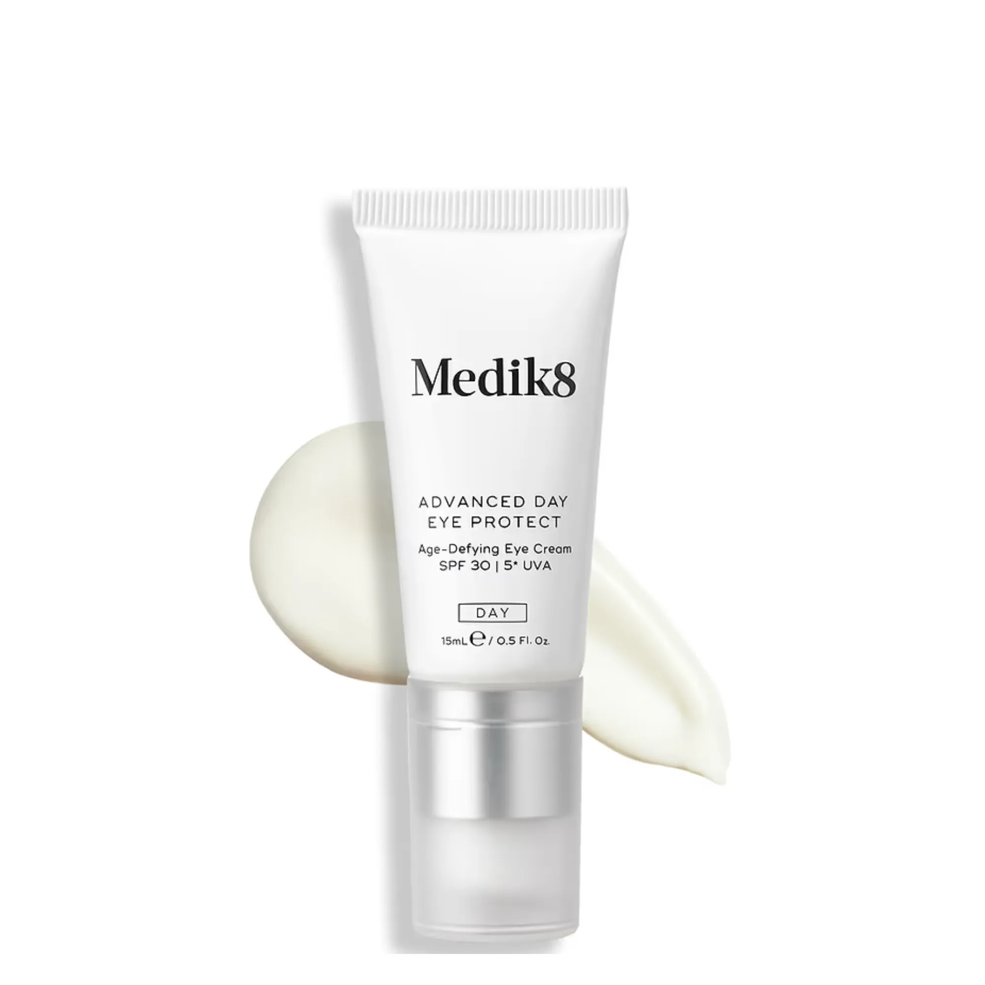 Lyskin-medik8-advanced-day-eye-protect-15ml-0-5fl-oz-MDK00002_resultado The delicate skin around the eyes is among the first to show signs of aging—from fine lines and puffiness to dark circles and loss of firmness. Medik8 Advanced Day Eye Protect™ is a high-performance eye cream SPF 30 for dark circles and wrinkles, designed to not only shield but also actively rejuvenate the eye contour area.