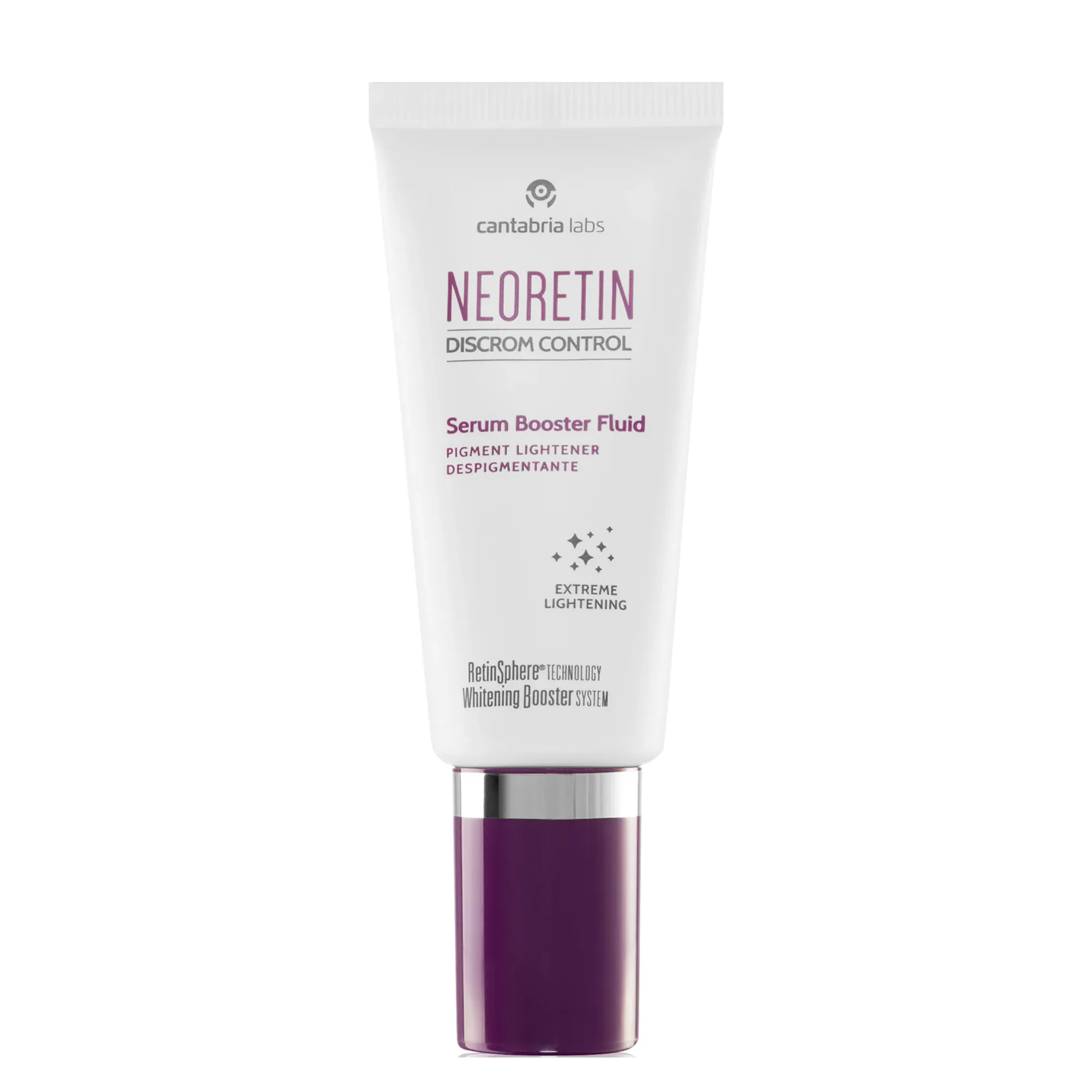 Lyskin-neoretin-discrom-control-serum-booster-fluid-30ml-1fl-oz_resultado Neoretin Discrom Control Serum Booster Fluid is a powerful depigmenting serum designed to visibly reduce dark spots, unify skin tone, and restore radiance to photoaged or hyperpigmented skin.