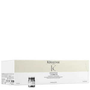 Kérastase Densifique Hair Density Ampoules are an advanced intensive treatment designed to reactivate dormant hair follicles, boost hair growth, and improve hair quality, strength, and texture.