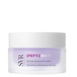SVR Pepti Biotic Rebalancing Smoothing Matte Gel is a next-generation dermo-cosmetic moisturiser designed to smooth skin texture, mattify shine, blur pores, and visibly reduce the first signs of ageing.