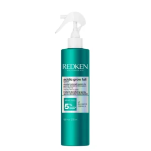 Redken Acidic Grow Full Instant Densifying Spray is a lightweight, leave-in volume spray designed to instantly create fuller-looking hair in fine or thin hair types. Developed as the final styling step in the Acidic Grow Full System, this spray enhances hair density at the roots while supporting scalp balance and hair strength.