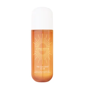 The Lancaster Riviera Mist The Coconut Club is a body and hair fragrance mist that captures the essence of a luxurious summer on the French Riviera. Designed as a refreshing, hydrating mist, it delicately perfumes the skin and hair while providing a light veil of moisture and comfort.