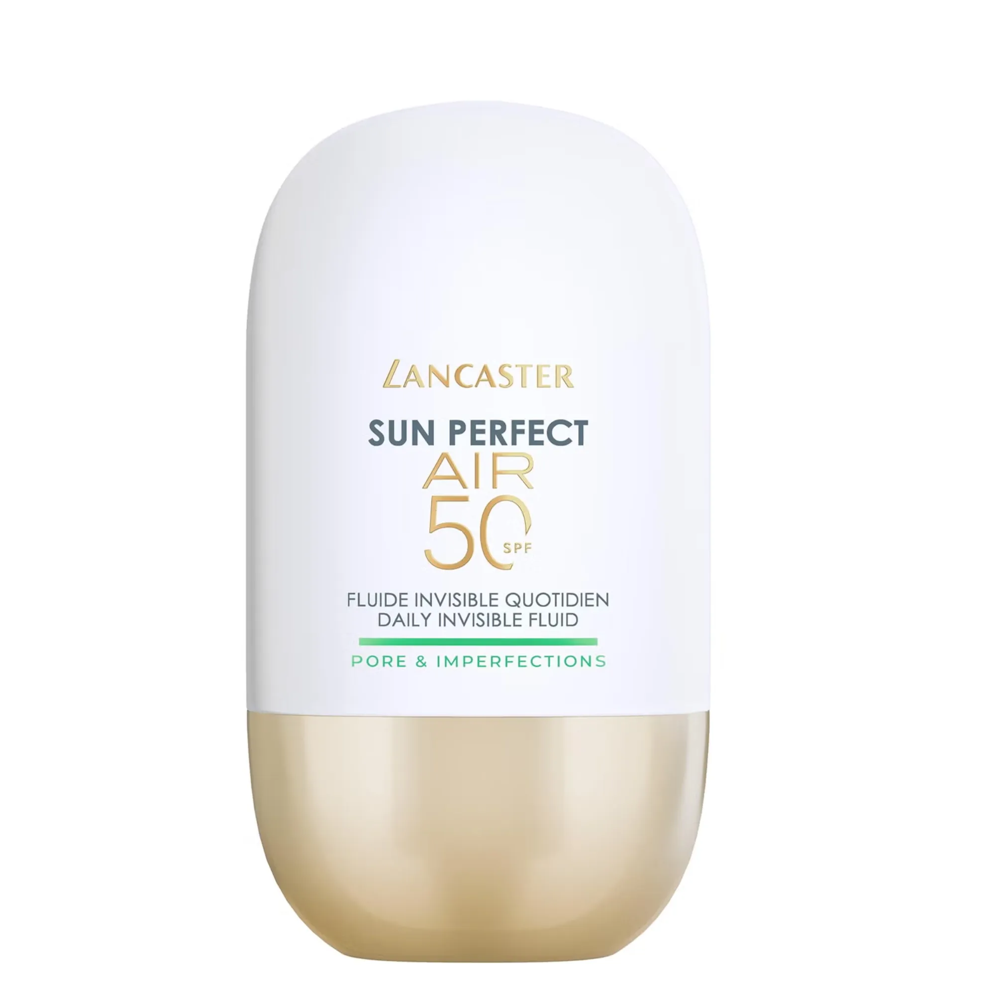 Lyskin-lancaster-sun-perfect-air-pores-imperfections-spf50_resultado The Lancaster Sun Perfect Air Pores & Imperfections SPF50 is an advanced daily facial sunscreen specifically formulated for oily and blemish-prone skin. This innovative invisible fluid combines very high sun protection (SPF50) with targeted corrective action to visibly reduce pores, control excess sebum, and improve overall skin texture.