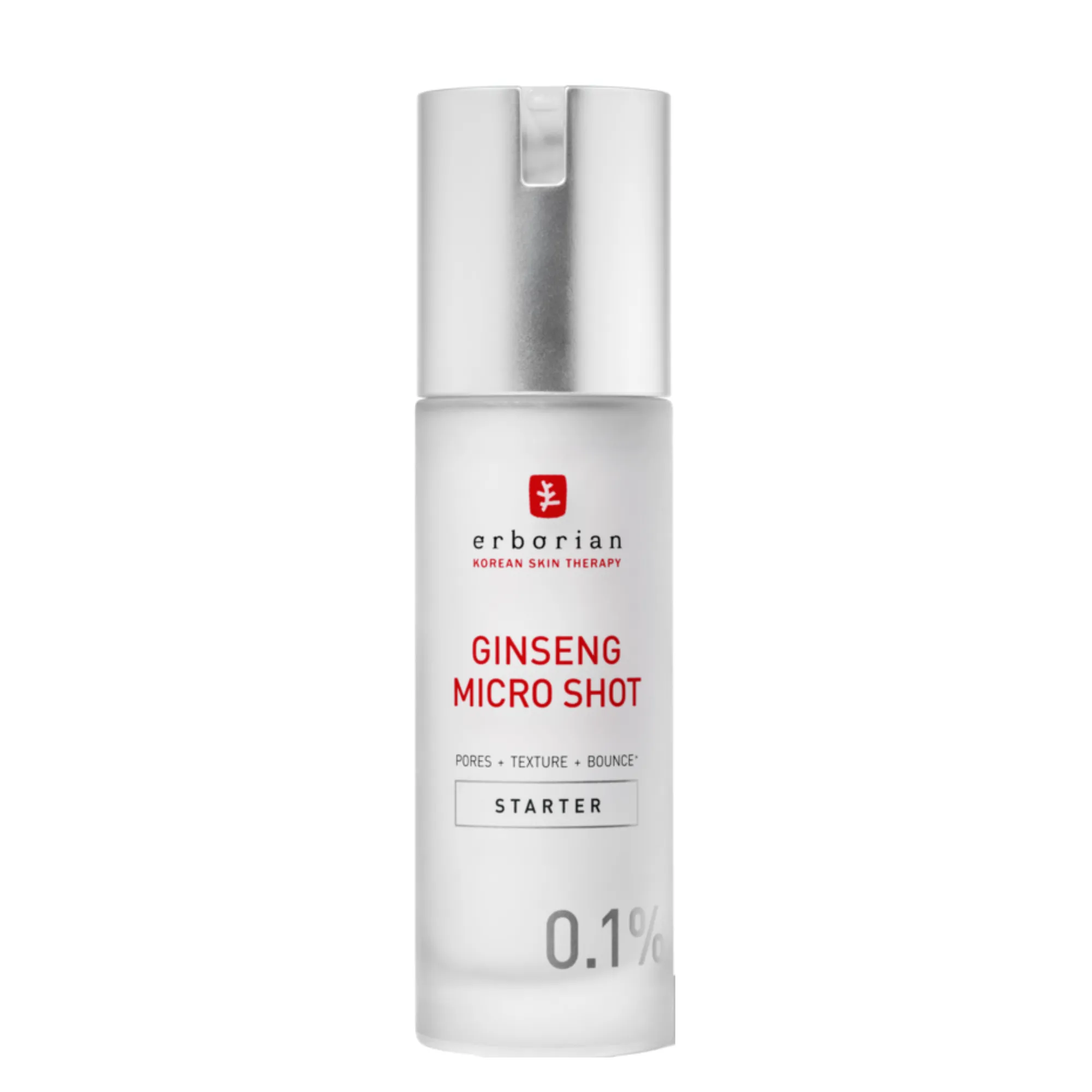 Lyskin-erborian-ginseng-micro-shot-starter-0-1-pores-texture-and-bounce-30ml-1-0fl-oz-ERB00128 (7)_resultado Erborian Ginseng Micro Shot Advanced 0.3% is an innovative, high-performance serum inspired by professional microneedling techniques, designed to visibly improve skin texture, reduce wrinkles, and restore firmness. Developed with advanced Korean skincare technology, this intensive treatment delivers a powerful smoothing and revitalising effect in as little as 7 days.