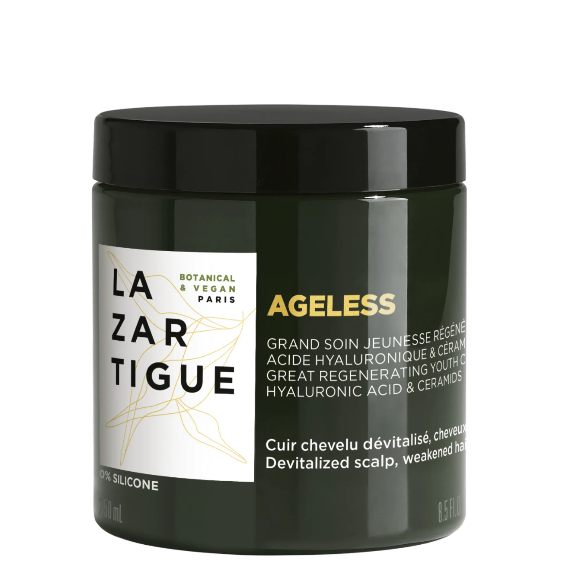 Lyskin-lazartigue-ageless-scalp-mask-250ml-8-5fl-oz_resultado When hair begins to lose density, shine, suppleness and vitality, the signs of aging are not limited to the fiber — they often start at the scalp. The Lazartigue Ageless Scalp Mask is an innovative hybrid treatment inspired by advanced skincare anti-aging technology, designed to restore youthful balance from the root to the ends.