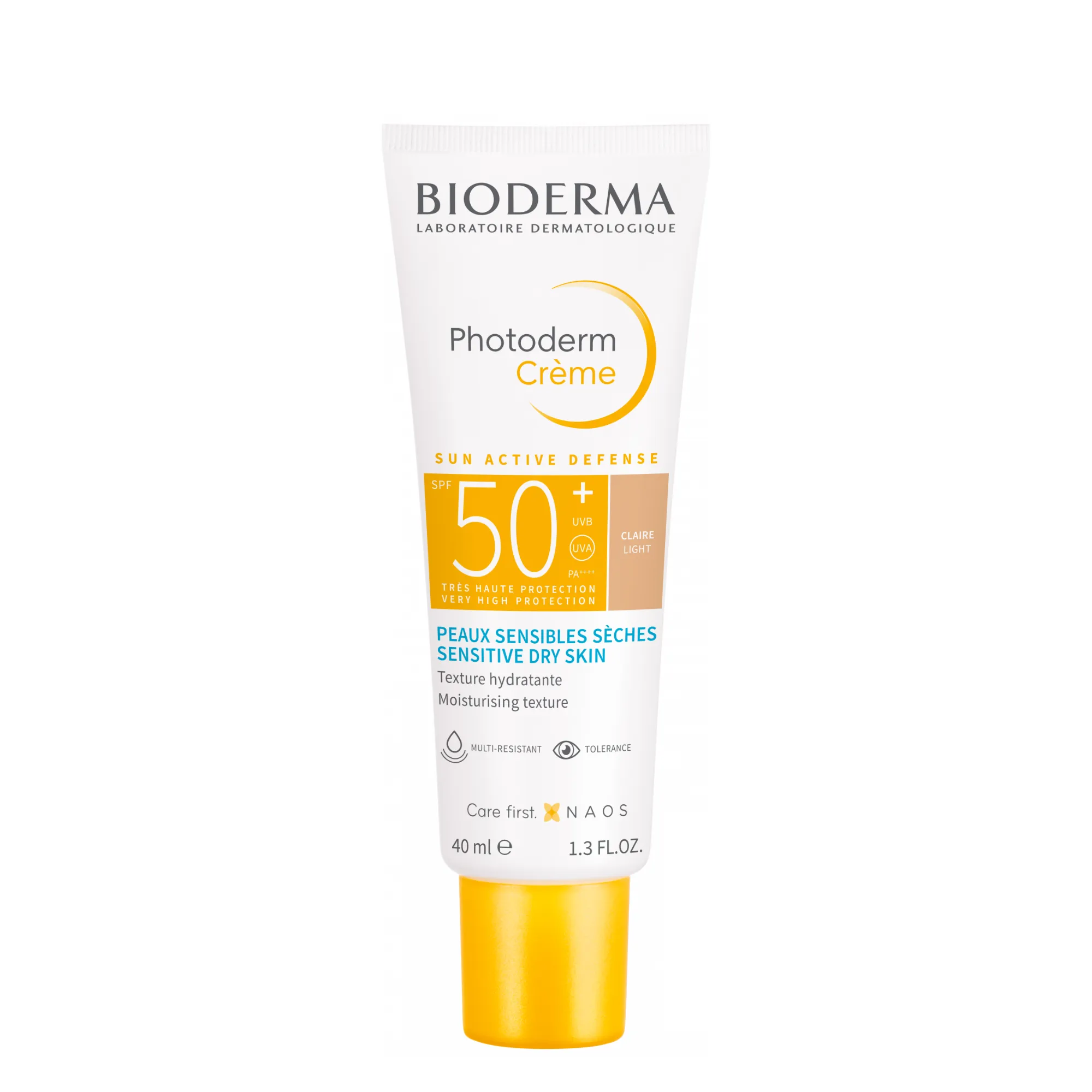 Lyskin-bioderma-photoderm-cream-spf50-light-40ml-1-3fl-oz-BDM00175_result Bioderma Photoderm Crème SPF50+Light is a very high protection sunscreen specifically developed for normal to dry sensitive skin exposed to daily sun damage and environmental aggressors. Combining advanced dermatological sun protection with long-lasting hydration, this lightweight cream helps preserve skin health while maintaining comfort throughout the day.