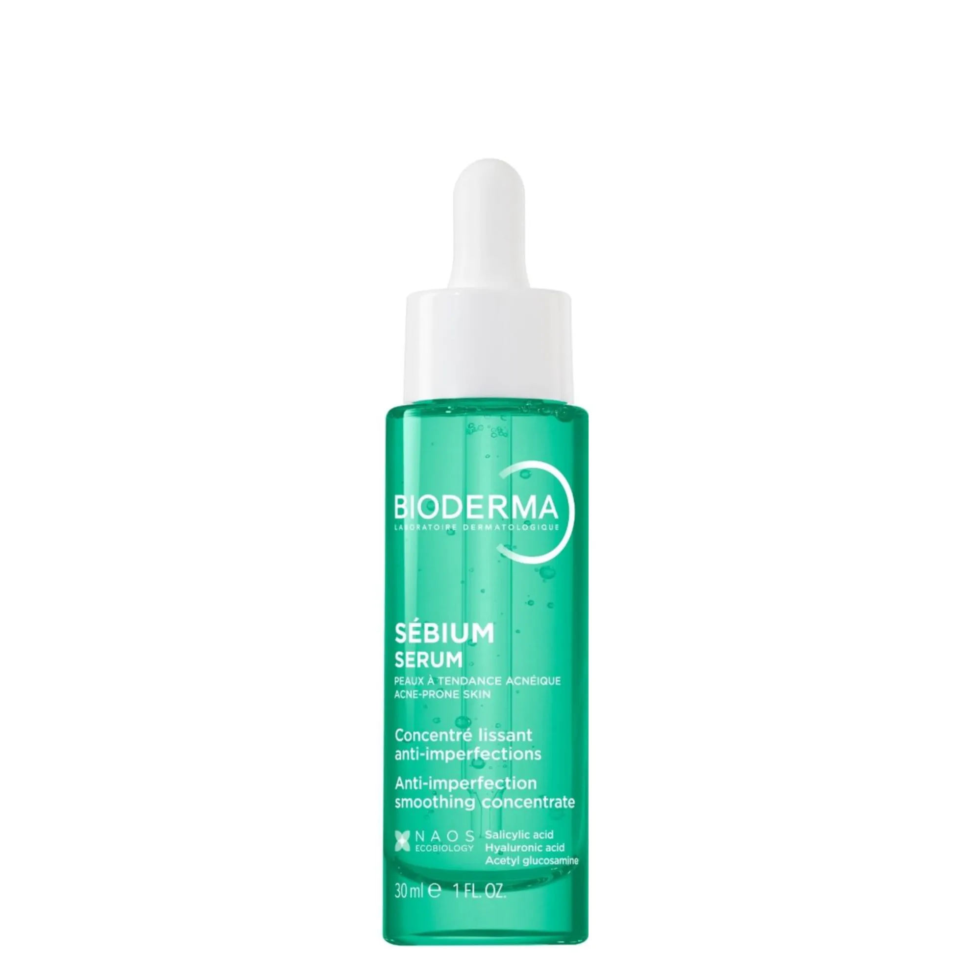 Lyskin-bioderma-sebium-serum-30ml-1fl-oz-BDM00204 (5)_result Bioderma Sébium Serum is an innovative dermocosmetic treatment designed for adult acne-prone skin. As the first ecobiological serum by Bioderma targeting both imperfections and early signs of ageing, it delivers a dual-action approach that treats breakouts while smoothing fine lines. Unlike traditional acne treatments that may be too harsh or drying, this lightweight serum combines efficacy with high tolerance. It helps rebalance the skin, refine pores, and restore a smoother, more youthful-looking complexion.