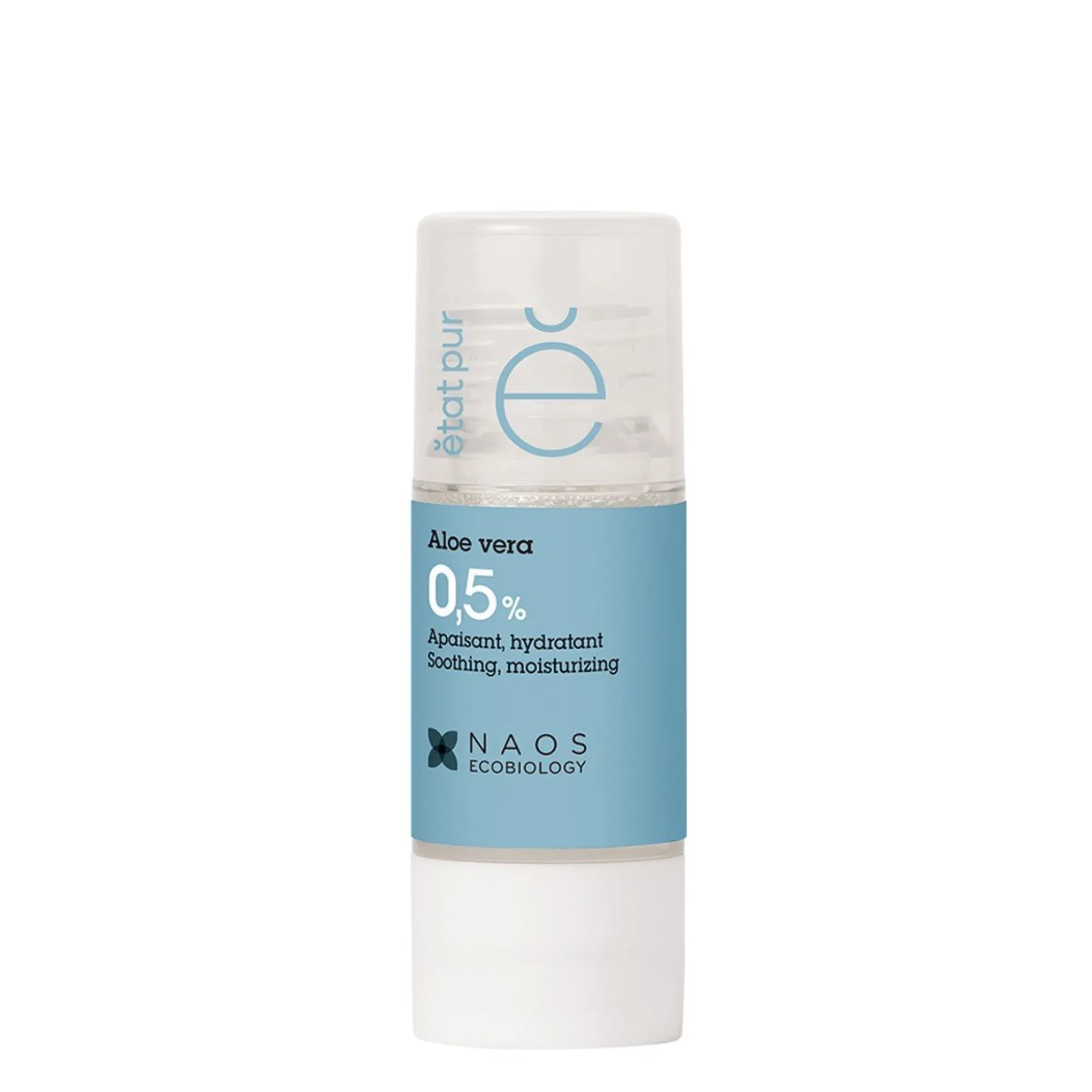 Lyskin-etat-pur-pure-active-aloe-vera-15ml-0-5fl-oz-ETP00017_result Etat Pur Pure Active Aloe Vera is a highly concentrated soothing and hydrating treatment designed to restore comfort to fragile, dehydrated, or sensitised skin. Formulated with an ultra-concentrated aloe vera extract — 200 times more concentrated than traditional aloe vera gel — this targeted treatment delivers intense hydration while helping calm feelings of tightness, discomfort, and irritation. Developed according to the ecobiological approach of the NAOS laboratories, this minimalist formula respects the skin’s natural balance while providing targeted efficacy exactly where the skin needs it most. Thanks to Etat Pur’s patented In-Skin technology, the active ingredient is optimally delivered into the skin for enhanced performance and visible results. Suitable for all skin types, including sensitive skin, this concentrated active is especially recommended during periods of dehydration or external aggression, such as cold weather, wind, excessive heat, air travel, acne treatments, or sun-induced discomfort.