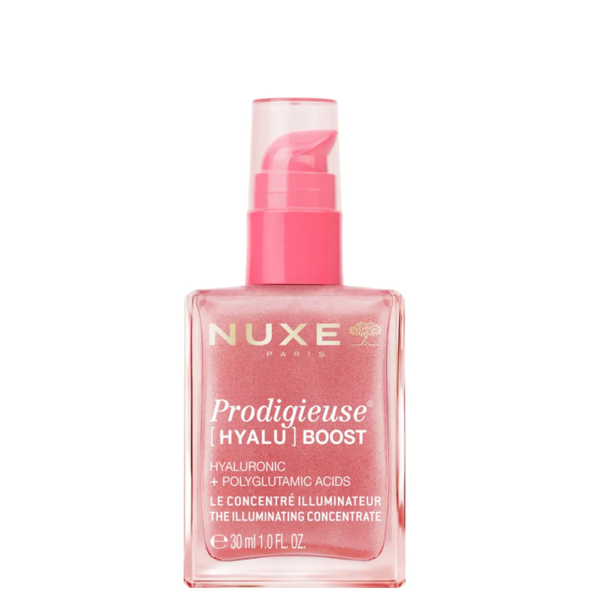 Lyskin-nuxe-prodigieuse-hyalu-boost-the-illuminating-concentrate-30ml-1fl-oz-NUX00230_resultado The NUXE Prodigieuse Hyalu Boost The Illuminating Concentrate is a multi-purpose dermocosmetic treatment designed to instantly enhance skin radiance while delivering long-term hydration and a visible plumping effect. Combining skincare performance with light-reflecting technology, this concentrate acts as both a treatment and a glow enhancer in a single step.