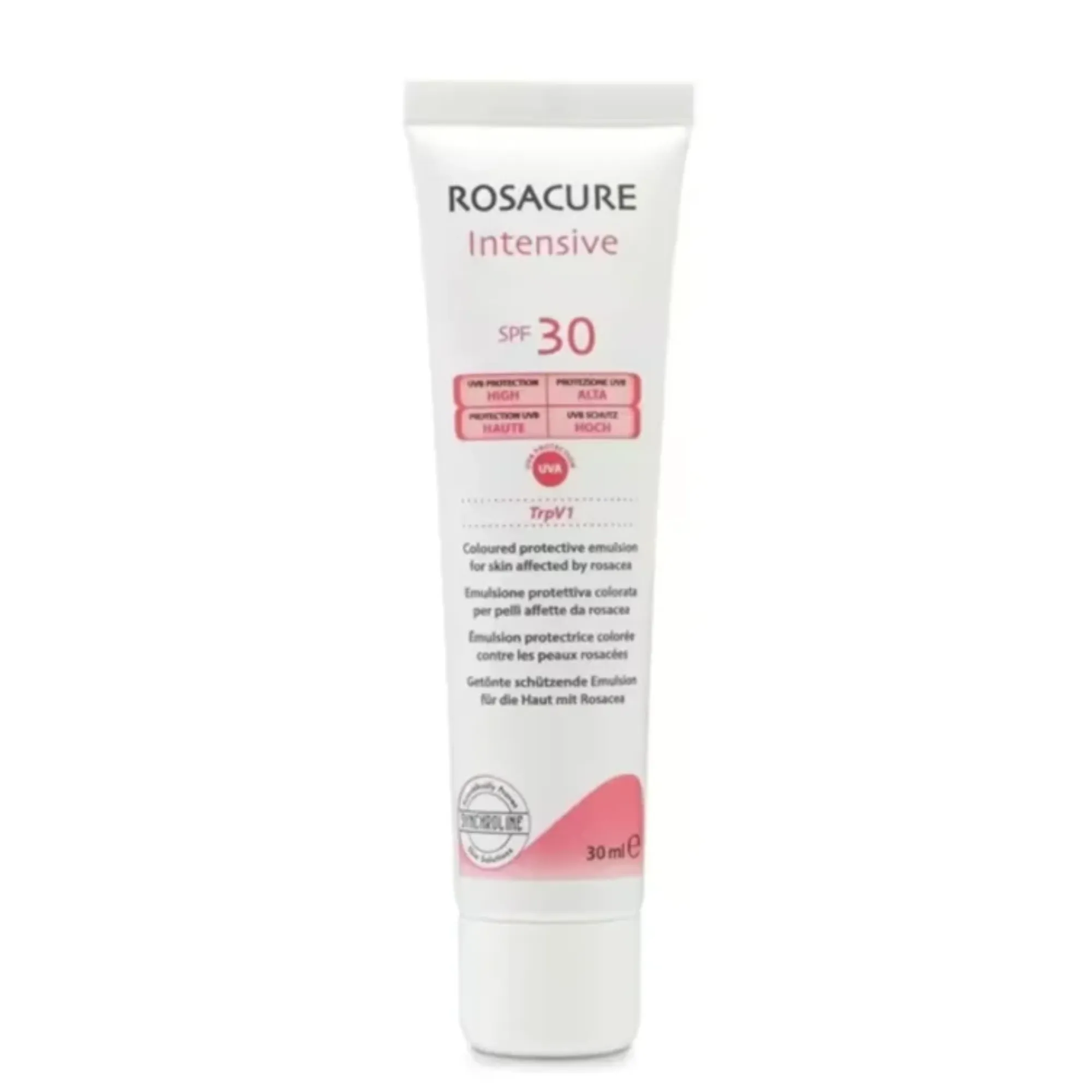 Lyskin-rosacure-intensive-spf30-30ml-1fl-oz-ROS00005_resultado Rosacure Intensive SPF30 is a protective day emulsion specially formulated for skin prone to rosacea, persistent redness, and visible capillaries. The formula combines soothing ingredients with broad-spectrum SPF30 sun protection to help reduce discomfort while protecting sensitive skin from external aggressors and UV radiation.